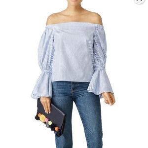 Alexis Blue Striped Juniper Top XS